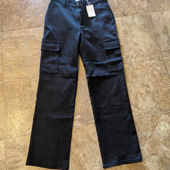 Active USA Denim - Active USA Black Cargo Women Jeans